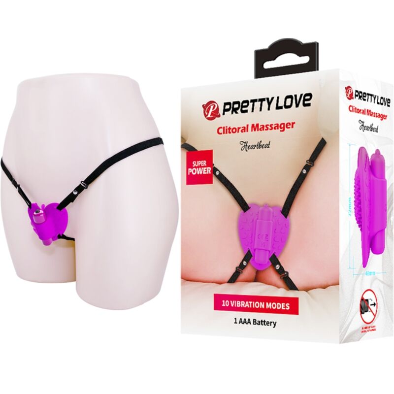 Pretty Love – Massaggiatore per Clitoride Heartbeat Viola