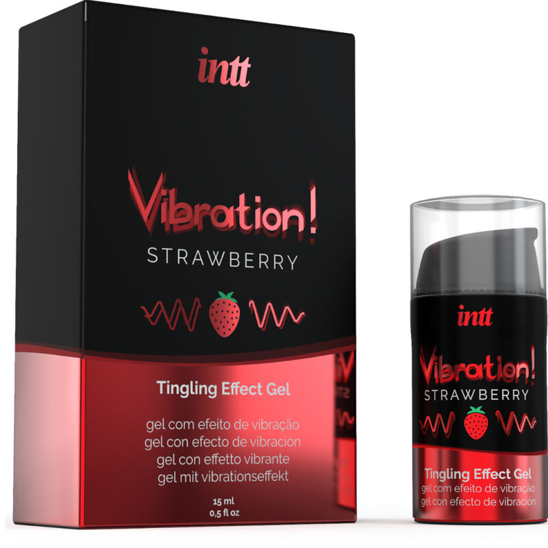INTT – POTENTE GEL VIBRANTE LIQUIDO STIMOLANTE INTIMO FRAGOLA 15 ML - immagine 2