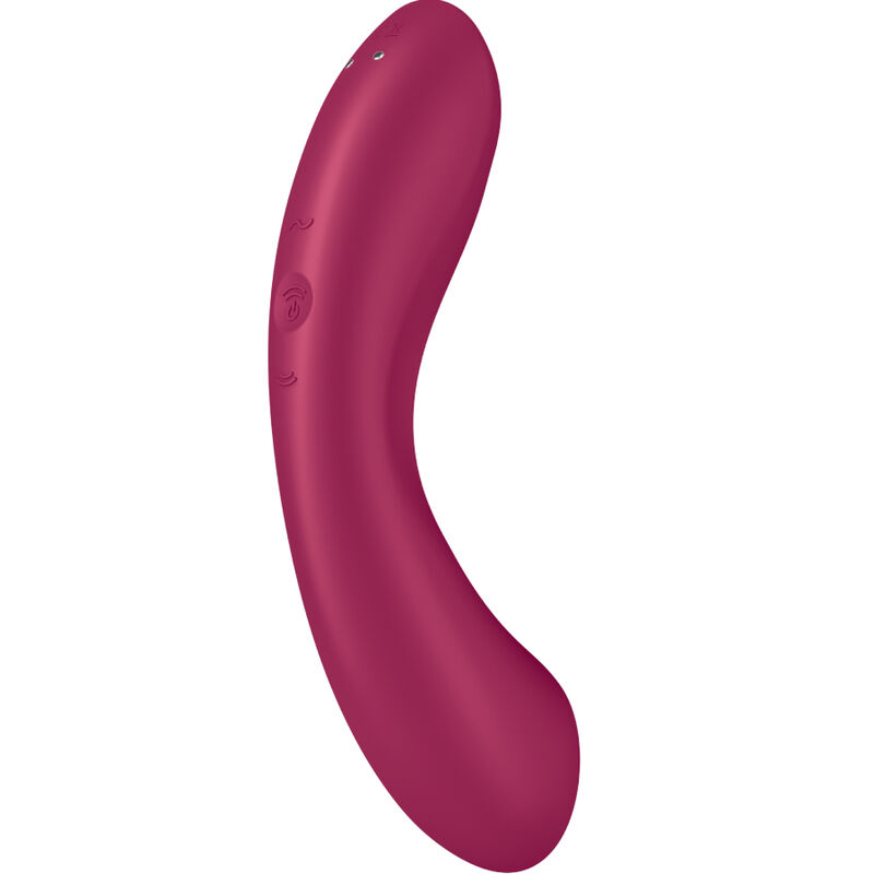SATISFYER - CURVE TRINITY 1 AIR PULSE VIBRATION RED - immagine 5