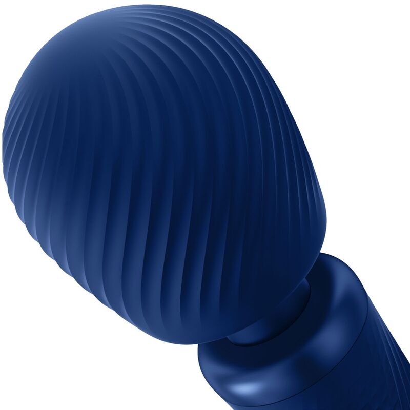 FUN FACTORY - VIM SILICONE RECHARGEABLE VIBRATING WEIGHTED RUMBLE WAND MIDNIGHT BLUE - immagine 3