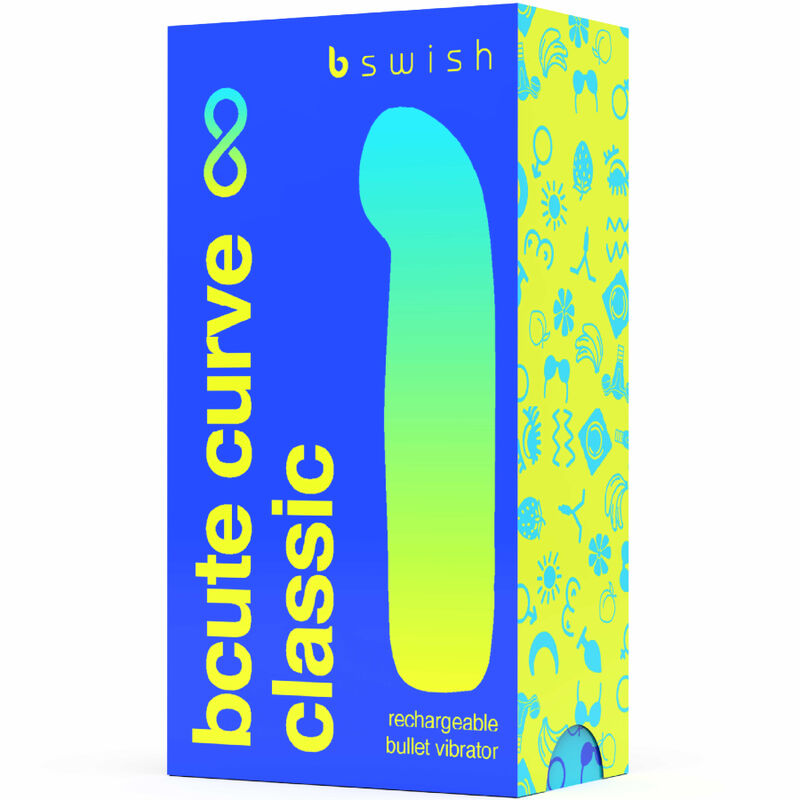 B SWISH - BCUTE CURVE INFINITE CLASSIC VIBRATORE RICARICABILE IN SILICONE BLU - immagine 4