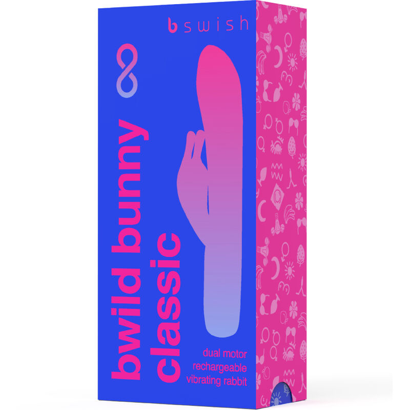 B SWISH - BWILD BUNNY INFINITE CLASSIC VIBRATORE RICARICABILE IN SILICONE BLU - immagine 4