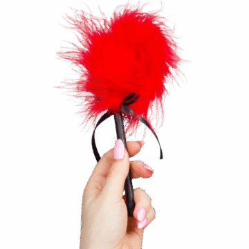 GIOCO SEGRETO - SPOLVERINO MARABOU ROSSO