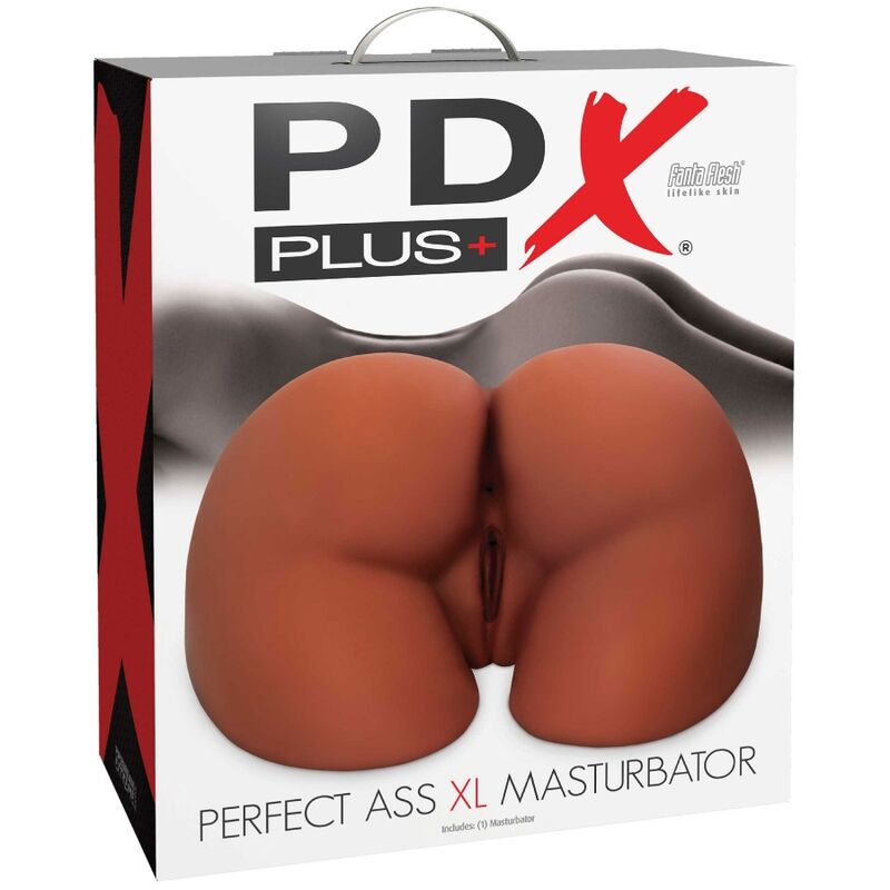 PDX PLUS - MASTURBATORE MARRONE A DOPPIA ENTRATA ASS XL PERFECT - immagine 4