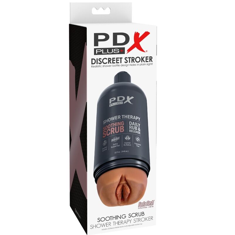 PDX PLUS - MASTURBATORE STROKER DESIGN DISCRETO DELLA BOTTIGLIA SCRUB LENITIVO SHAMPOO CANDY - immagine 5
