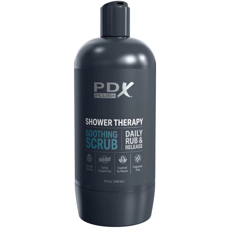 PDX PLUS - SHAMPOO SCRUB LENITIVO STROKER MASTURBATOR DAL DESIGN DISCRETO DELLA BOTTIGLIA - immagine 4