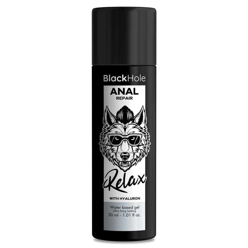 BLACK HOLE - RIPARAZIONE ANALE RELAX A BASE ACQUA CON IALURONE 30 ML