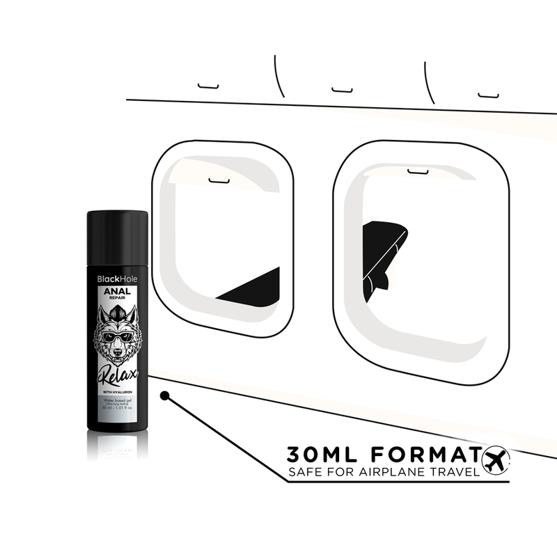 BLACK HOLE - RIPARAZIONE ANALE RELAX A BASE ACQUA CON IALURONE 30 ML - immagine 5