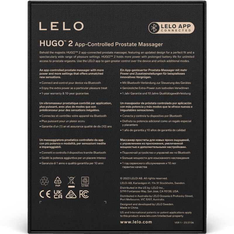 LELO - HUGO 2 MASAJEADOR DE PROSTATA VERDE - immagine 4
