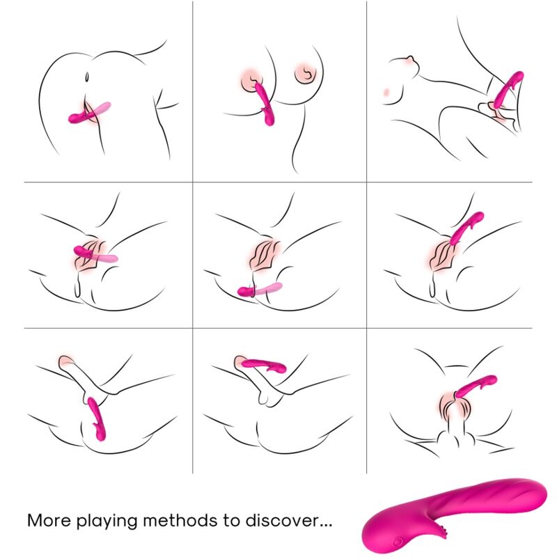 ARMONY - VIBRATORE ROMANCE CON STIMOLATORE FUCSIA - immagine 2