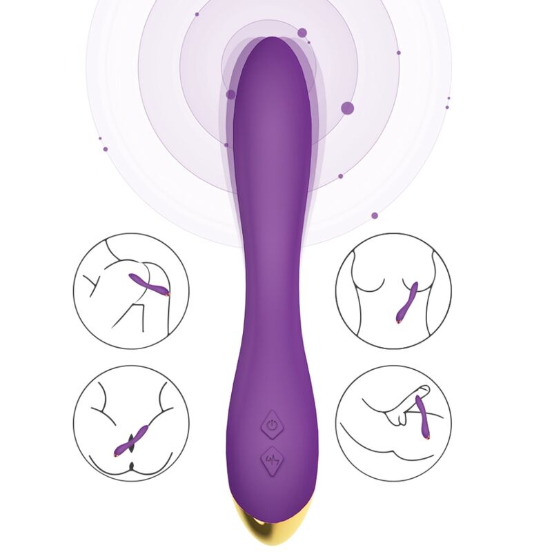 ARMONY - VIBRATORE FLAMINGO MULTIPOSIZIONE VIOLA - immagine 3