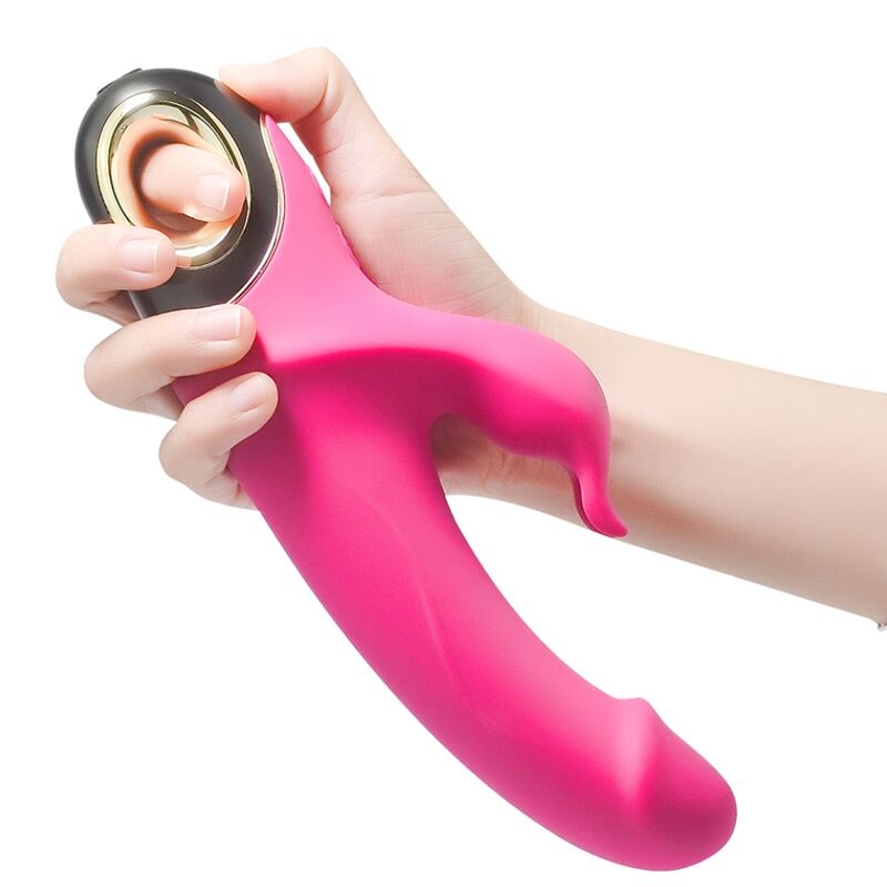 ARMONY - METEROR DILDO VIBRATORE RABBIT ROTATOR FUCSIA - immagine 4