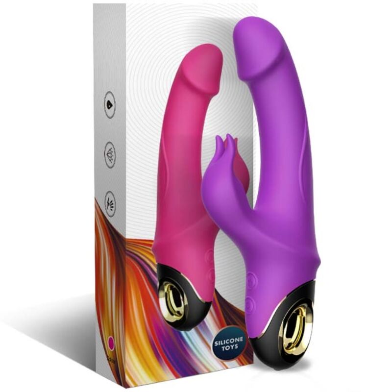 ARMONY - METEROR DILDO VIBRATORE CONIGLIO VIOLA - immagine 5