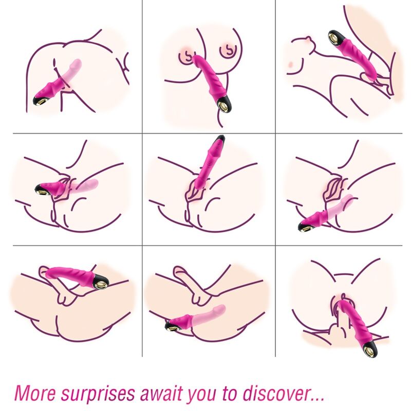 ARMONY - JOYBLADE DILDO VIBRATORE ROTATORE FUCSIA - immagine 2