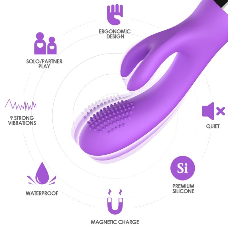 ARMONY - VIBRATORE RABBIT VIOLA - immagine 3