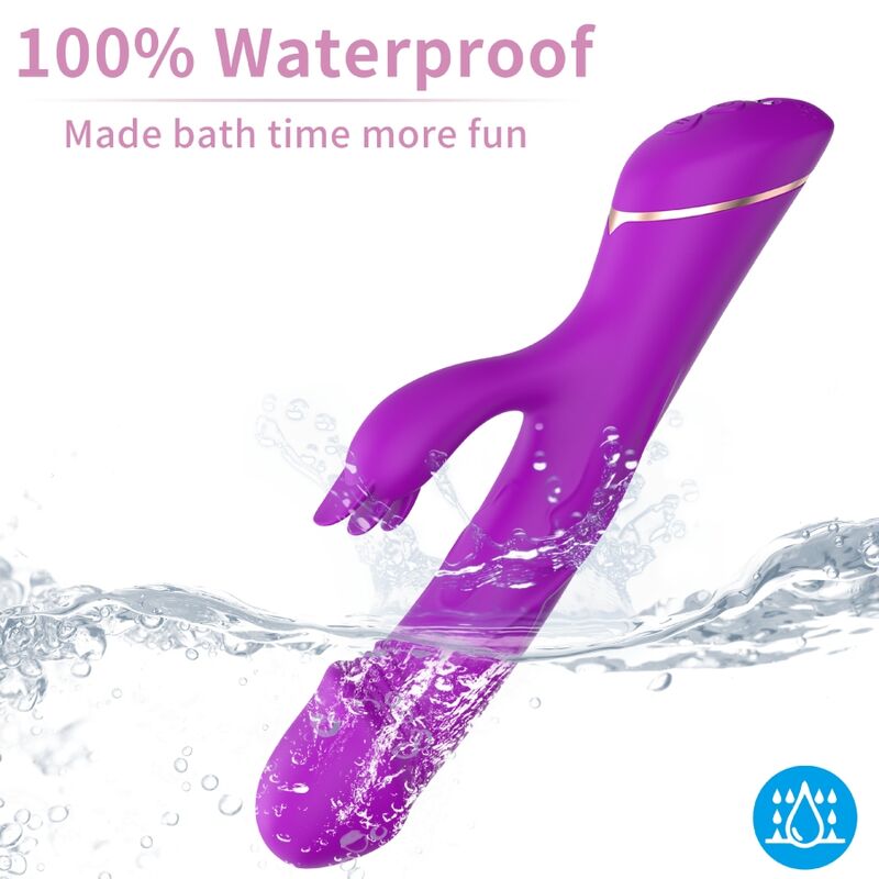 ARMONY - VIBRATORE DILDO CONIGLIO IN SILICONE VIOLA - immagine 3
