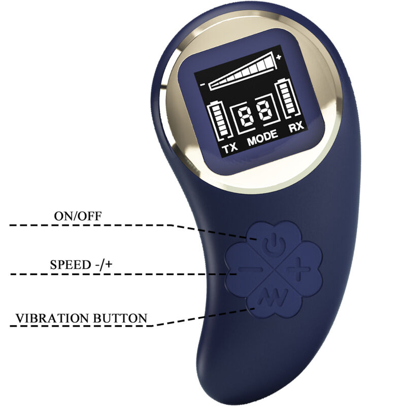 PRETTY LOVE - TELECOMANDO UOVO VIBRANTE MINA BLU - immagine 4