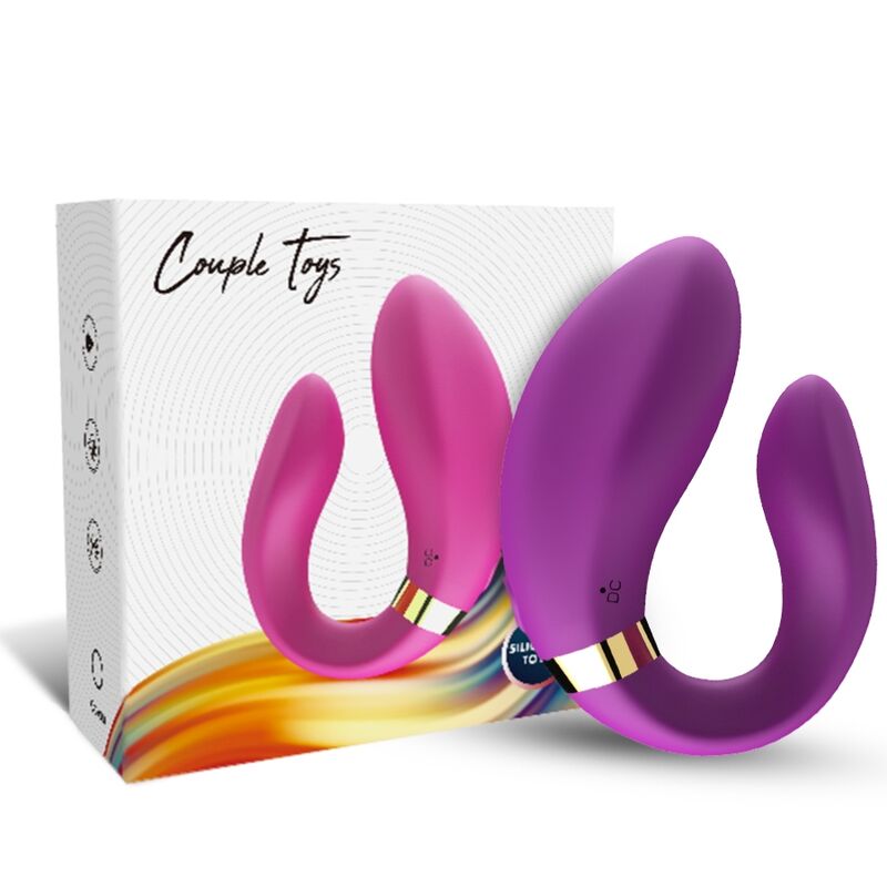 ARMONY - VIBRATORE A MEZZALUNA PER COPPIA TELECOMANDO VIOLA - immagine 4
