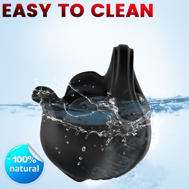 ARMONY - ANELLO VIBRATORE A COPPE NERO - immagine 2