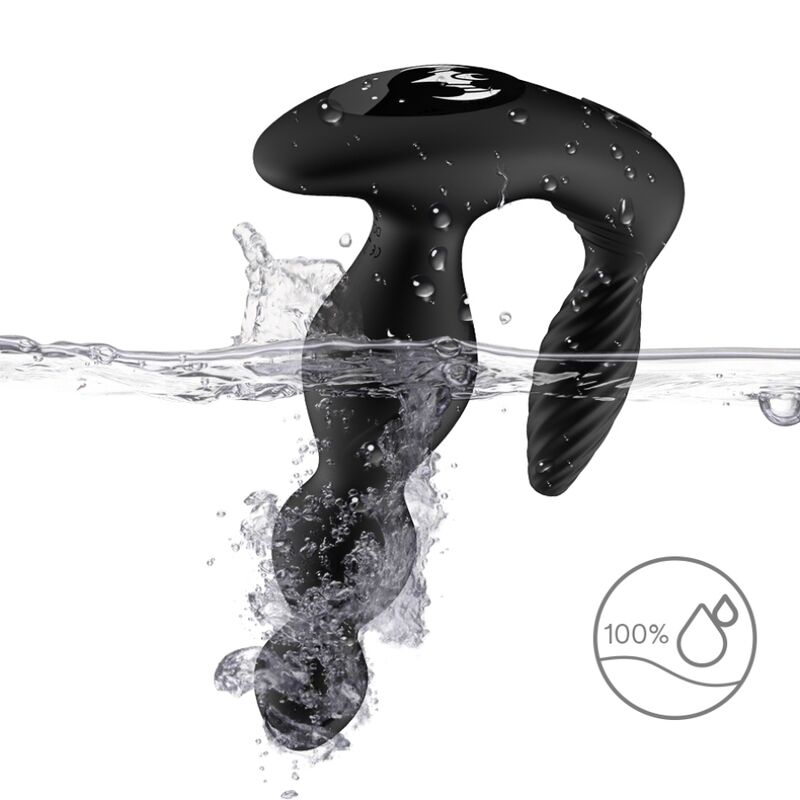 ARMONY - VIBRATORE E STIMOLATORE MANFUN PLUG ANALE TELECOMANDO NERO - immagine 3