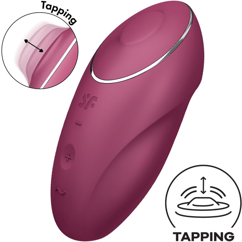 Vibratore Satisfyer Tap Climax 1 - Esperienza intensa in rosso - immagine 4