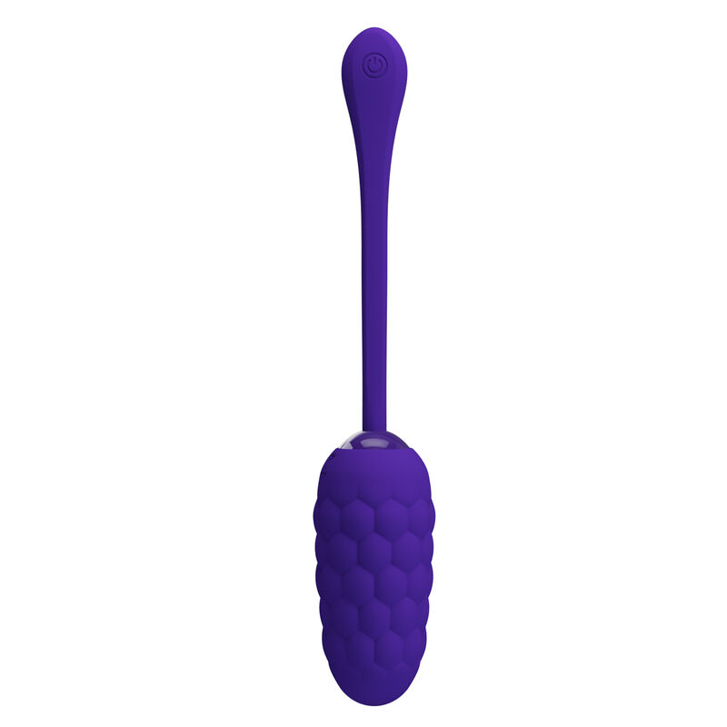 PRETTY LOVE - UOVO VIBRANTE CON TEXTURE MARINA RICARICABILE VIOLA - immagine 5