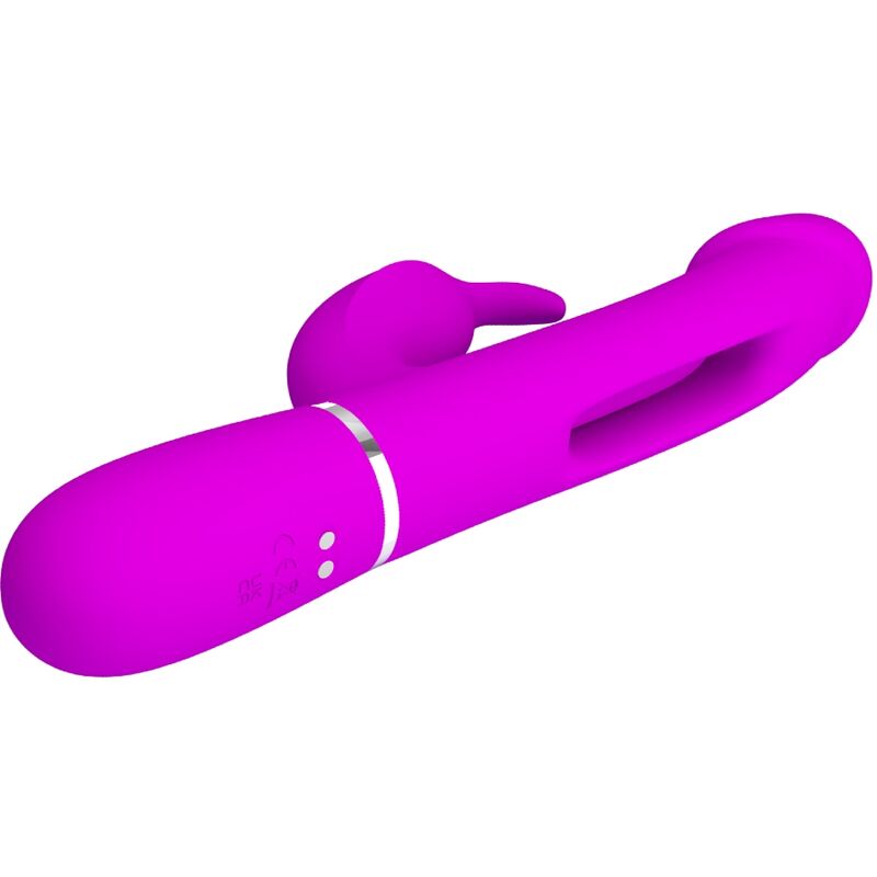 PRETTY LOVE - VIBRATORE DEJON RABBIT 3 IN 1 MULTIFUNZIONE FUCSIA - immagine 4