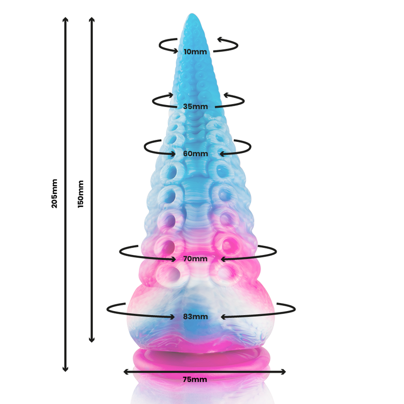 EPIC - DILDO CON TENTACOLI BLU PHORCYS GRANDE - immagine 4