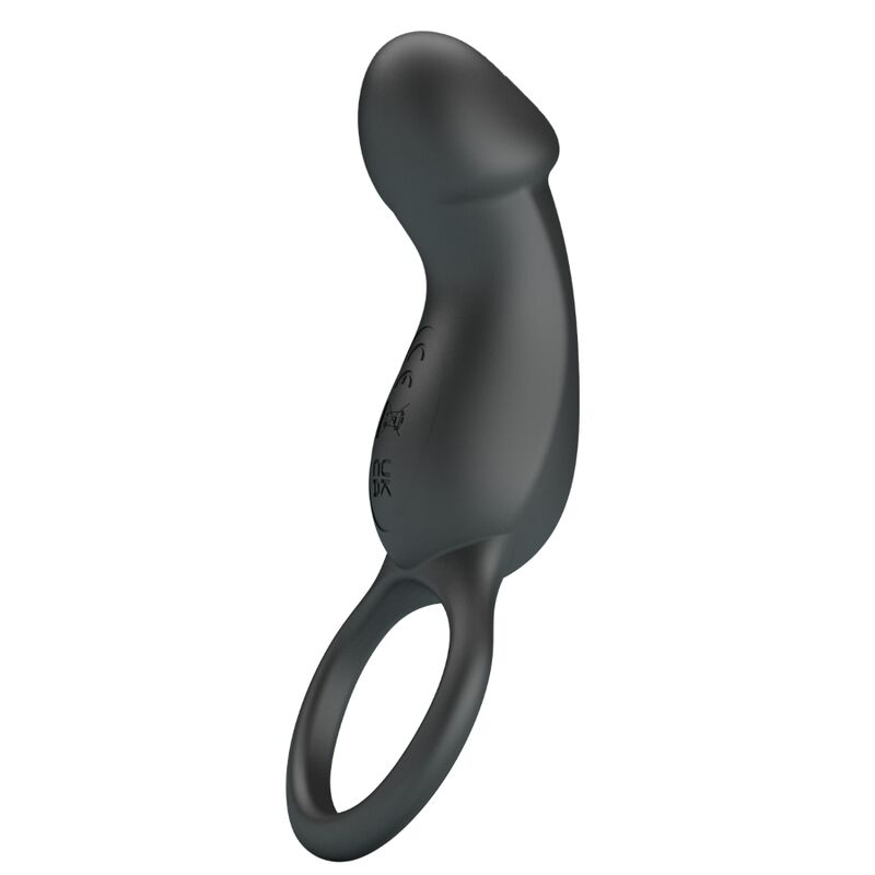 PRETTY LOVE - TRAE ANELLO VIBRANTE CON STIMOLATORE NERO - immagine 3