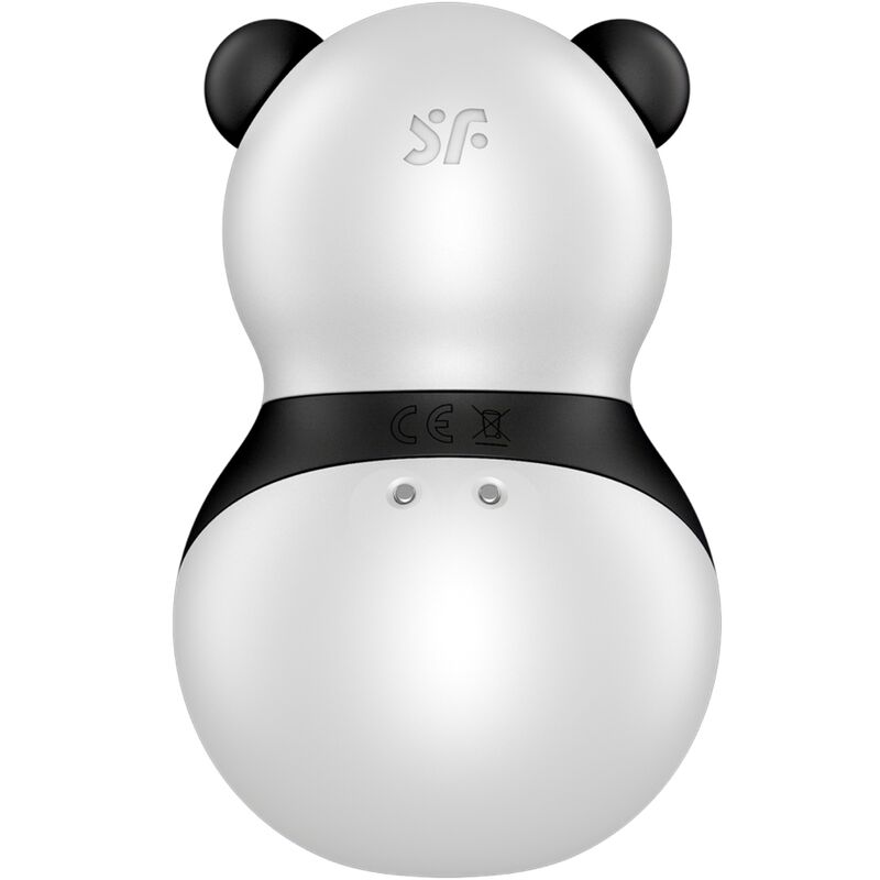 SATISFYER - POCKET PANDA STIMOLATORE E VIBRATORE IN BIANCO E NERO - immagine 3