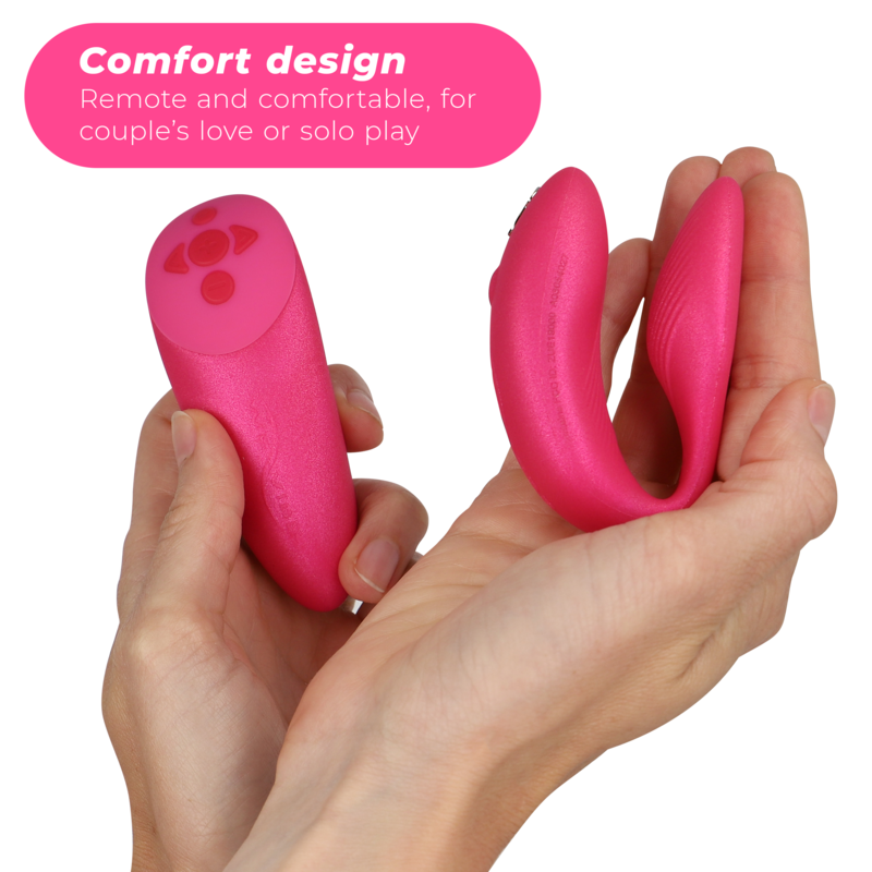 WE-VIBE - VIBRATORE CHORUS PER COPPIA CON SQUEEZE CONTROL ROSA - immagine 3