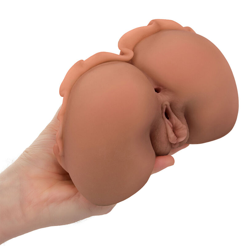 CALEXOTICS - LA REGINA DEL BENVENUTO DOPPIO MASTURBATORE REALISTICO CARAMELLO - immagine 4