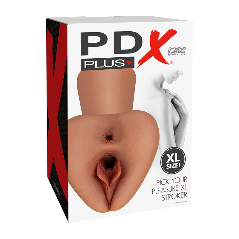 PDX PLUS - PICK YOUR PLEASURE  XL REALISTICO STROKER MARRONE - immagine 4