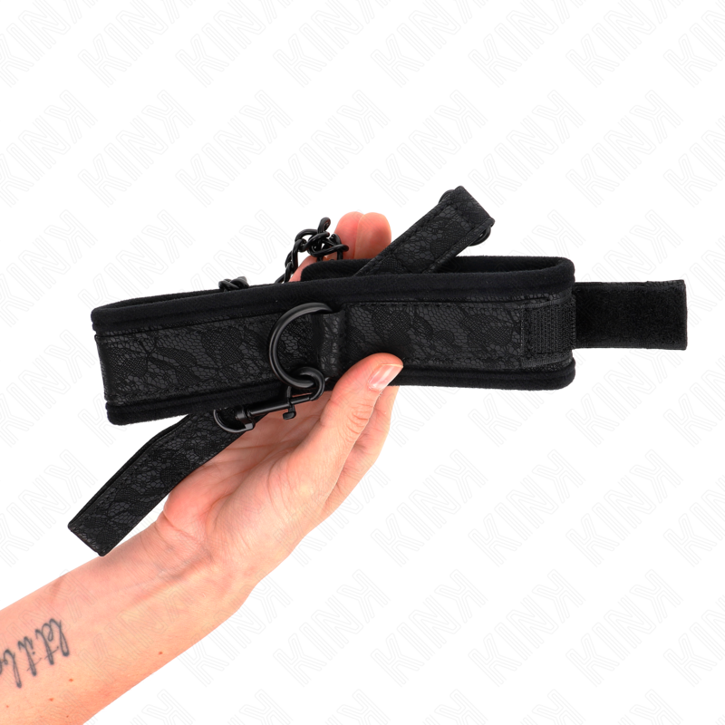 KINK - COLLARE MODELLO BASE CON GUINZAGLIO 77 CM MODELLO 5 REGOLABILE 34-54 CM X 5 CM - immagine 5