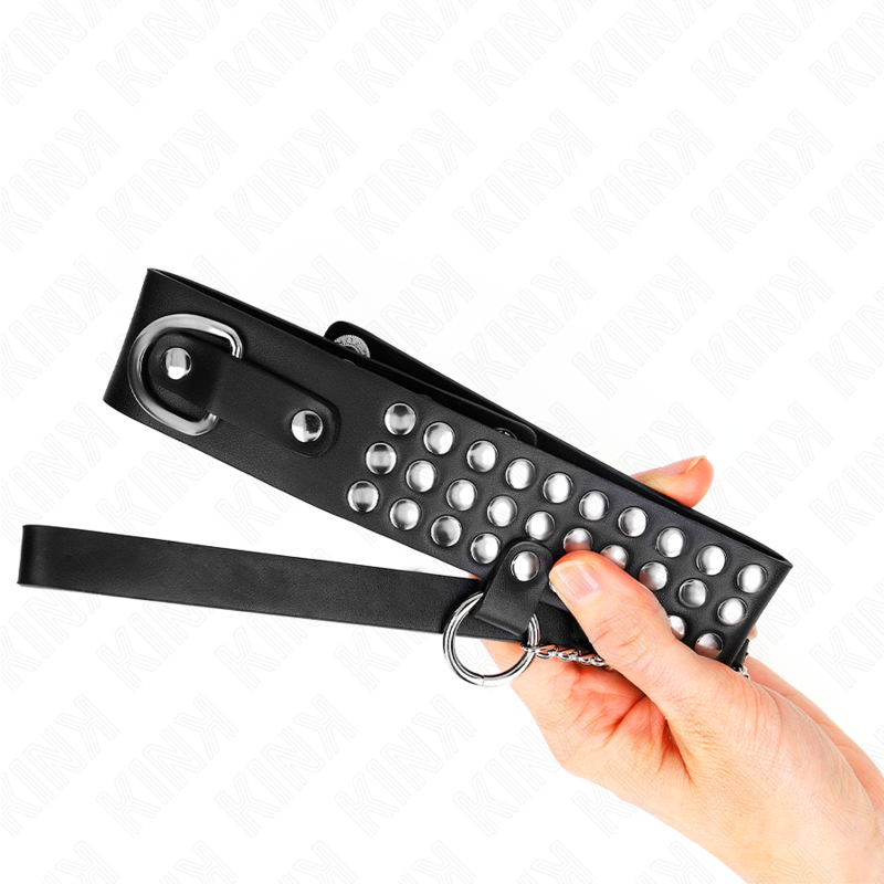 KINK - COLLANA CON CINTURINO 65 CM CON LUCIDI REGOLABILE 37-42 CM X 5,3 CM - immagine 4