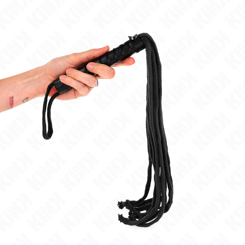 KINK - FRUSTA IN CORDA NERA 56 CM - immagine 5
