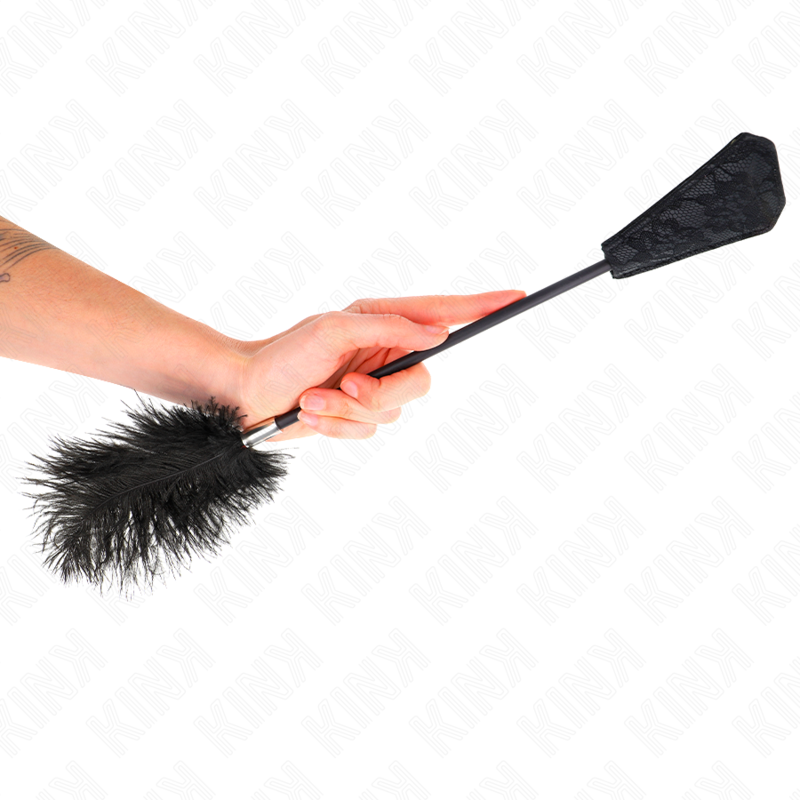 KINK - PIUME DI STRUZZO PER SOLLETICO CON PIZZO PALLET 56 CM - immagine 5