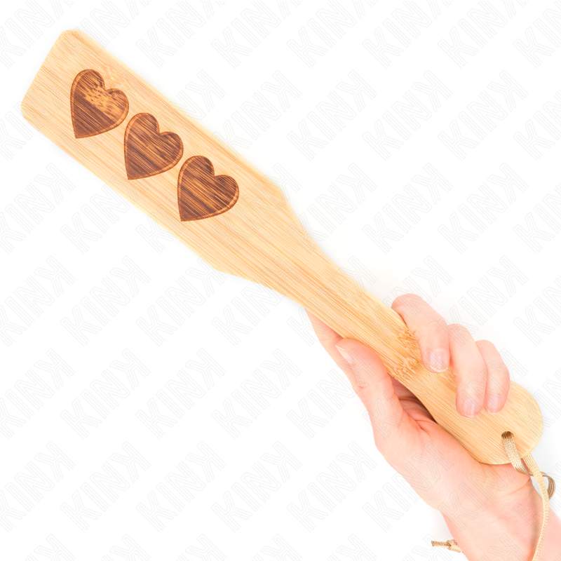 KINK - PALLET IN BAMBÙ DESIGN CUORE 32 X 5,5 CM - immagine 4