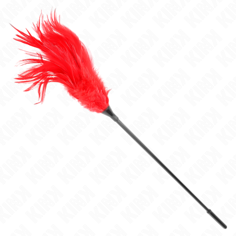 KINK - PIUME MULTIPLE ROSSE TICKLE 45 CM - immagine 3