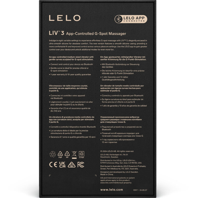 LELO - LIV™ 3 STIMOLATORE DEL PUNTO G BLU - immagine 4
