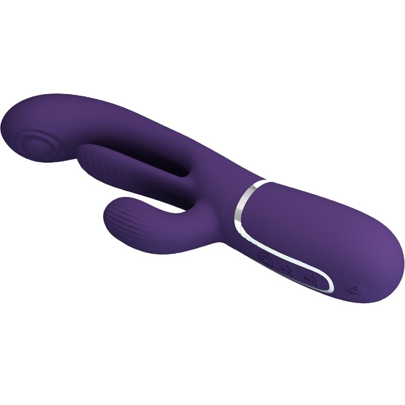 Vibratore Triplo Coniglio Shania – Viola – Pretty Love - immagine 5