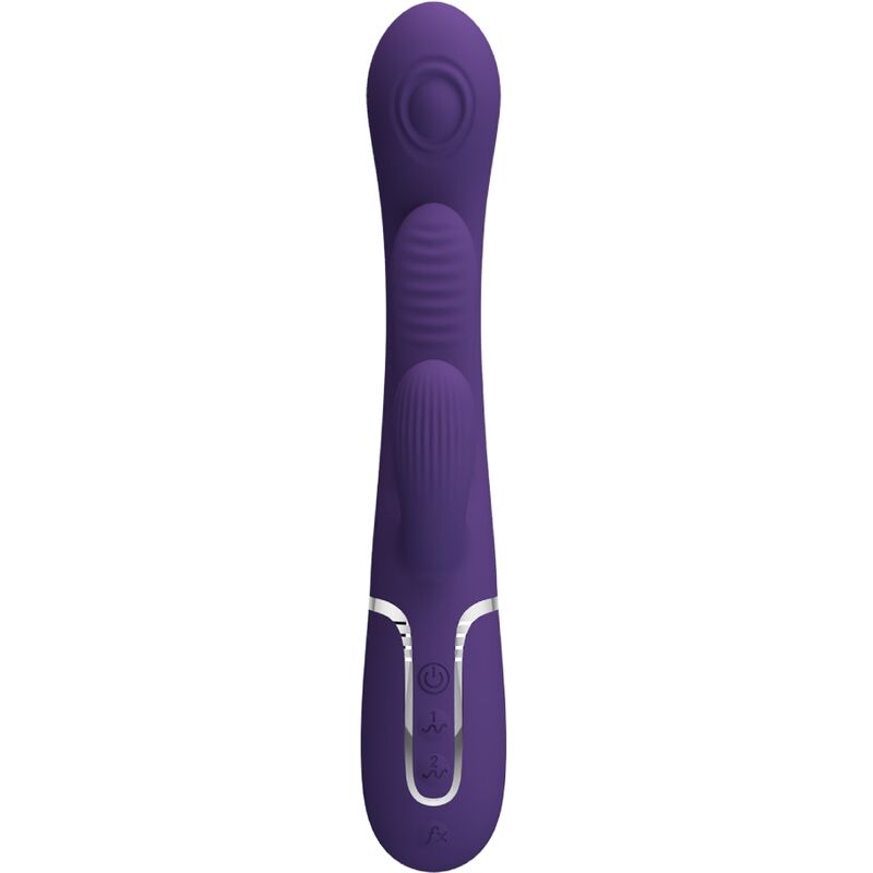 Vibratore Triplo Coniglio Shania – Viola – Pretty Love - immagine 3