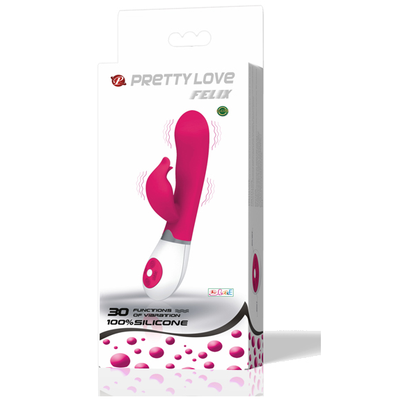 Vibratore Con Stimolatore Felix - Pretty Love
