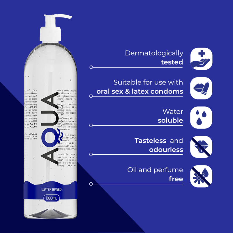 AQUA QUALITY - LUBRIFICANTE A BASE ACQUA 1000 ML - immagine 4