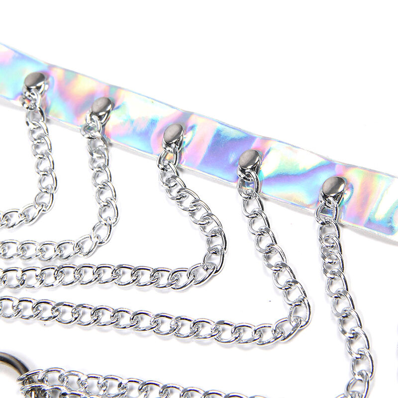 SUBBLIME - 953737 IMBRACATURA PETTORALE CON ANELLI E CATENE ARGENTO TAGLIA UNICA - immagine 5