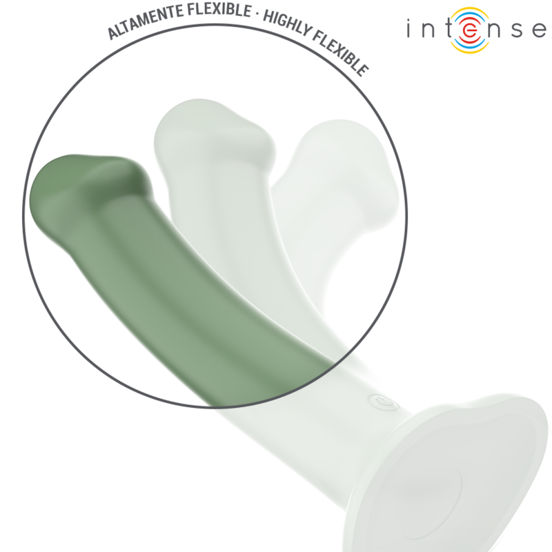 INTENSE - BECCA VIBRATORE CON VENTOSA 10 VIBRAZIONI TELECOMANDO VERDE - immagine 5