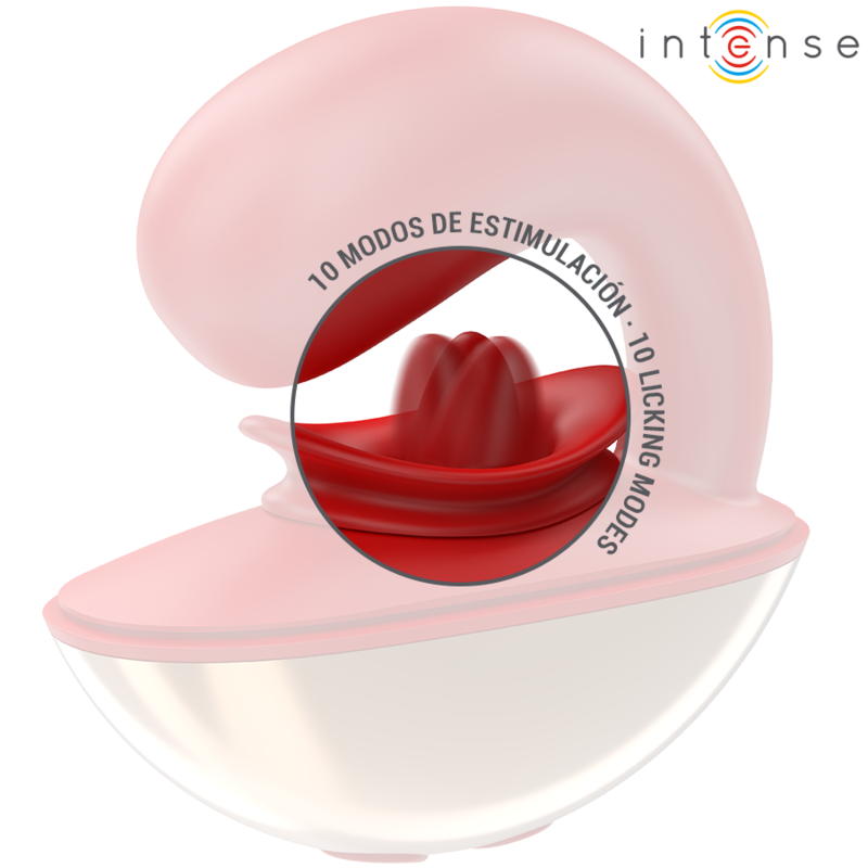 INTENSE - VIBRATORE E STIMOLATORE MARIAH A FORMA DI U 10 VIBRAZIONI ROSSO - immagine 3