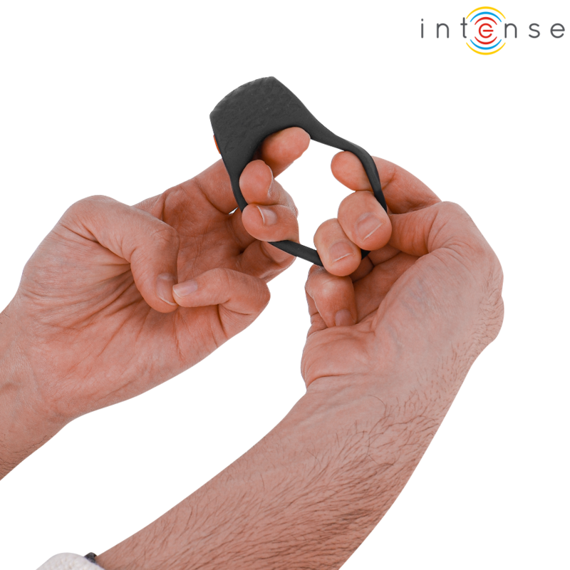 INTENSE - CLOVER VIBRATORE ANELLO PER PENE 10 VIBRAZIONI NERO - immagine 5