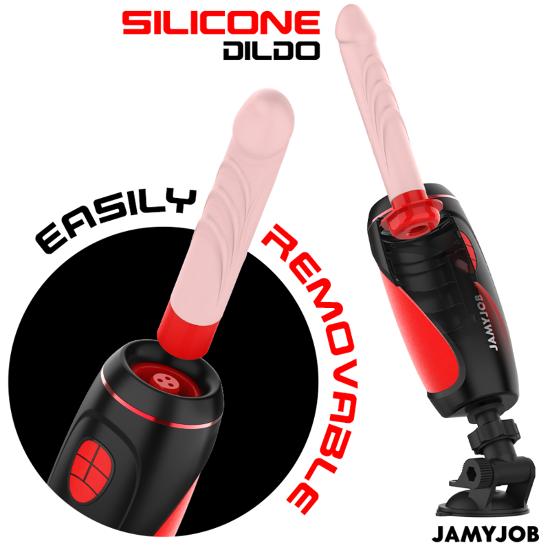 JAMYJOB - PYSTON BASE MASTURBATORE AUTOMATICO CON DILDO TELECOMANDO - immagine 3