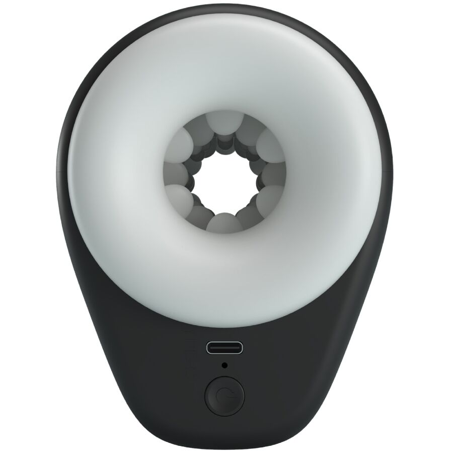 PRETTY LOVE - DJ GIRL MASTURBATORE MASCHILE CON VIBRAZIONE 5 IMPOSTAZIONI NEGRO - immagine 2